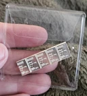 5 grams Valcambi 999 fine silver bars, still connected