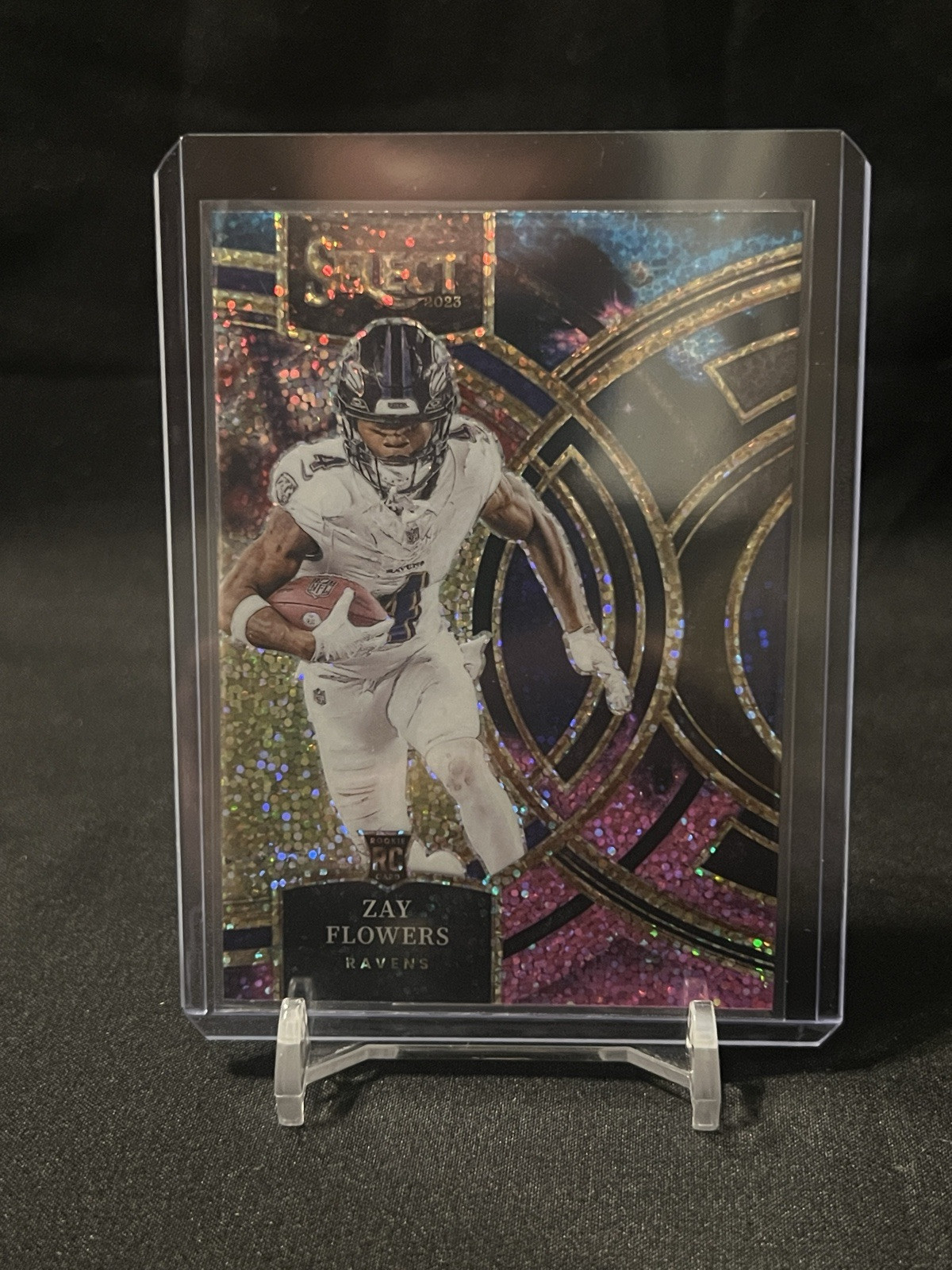 2023 Panini Select Premeire Level Cosmic Prizm Zay Flowers Rookie SSP No. 157🔥