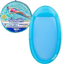 SwimWays Spring Float Hammock Pool Lounger Fast Inflation Adult Inflata