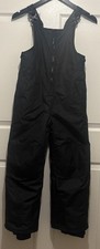 Champion Kids' Black Insulated Snow Bib. Ajustable Suspenders Size M 8/10 