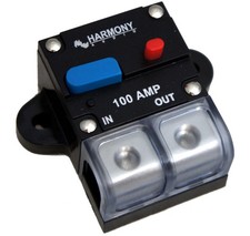 Harmony Audio HA-CB100 Car / Marine Stereo Manual Reset 100 Amp Circuit Breaker