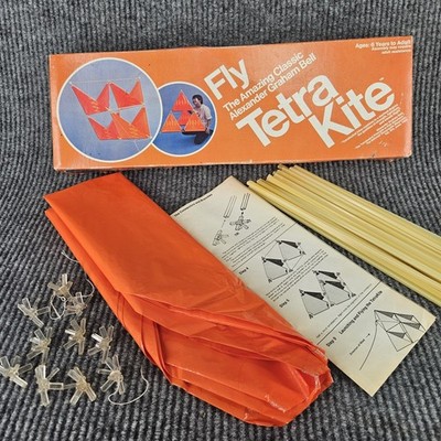Vintage 1973 Tetra Kite Kit Alexander Graham Bell Synestructics Kit