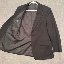 Polo Ralph Lauren Mens 41R Wool Blazer Sport Coat Charcoal Gray Made USA Vintage