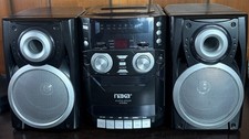 Naxa NPB-426 Portable CD Player with AM-FM Stereo Radio Cassette Player- TESTED