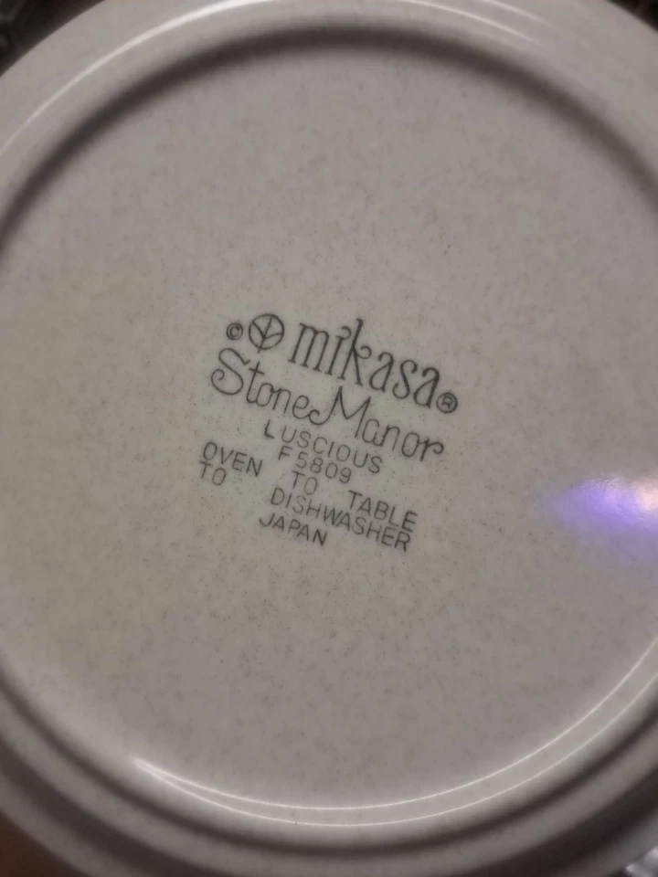 10 PLATOS DE POSTRE ENSALADA Mikasa Stone Manor Luscious 7,5" Euc Bin 195 Foto 3 de 4