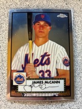 2021 Topps Chrome Platinum Anniversary Baseball #458 James McCann Mets