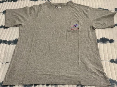 New NFL Team Apparel Women's Buffalo Bill s Graphic Print Pocket T-Shirt Size XL