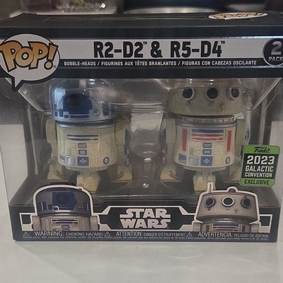 Funko Pop! Star Wars R2-D2 & R5-D4 2-Pack 2023 Galactic Convention Exclusive