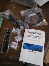 Remote, Power Cord And DPI for a Deco Gear 49" Curved Ultrawide Gaming Monitor.