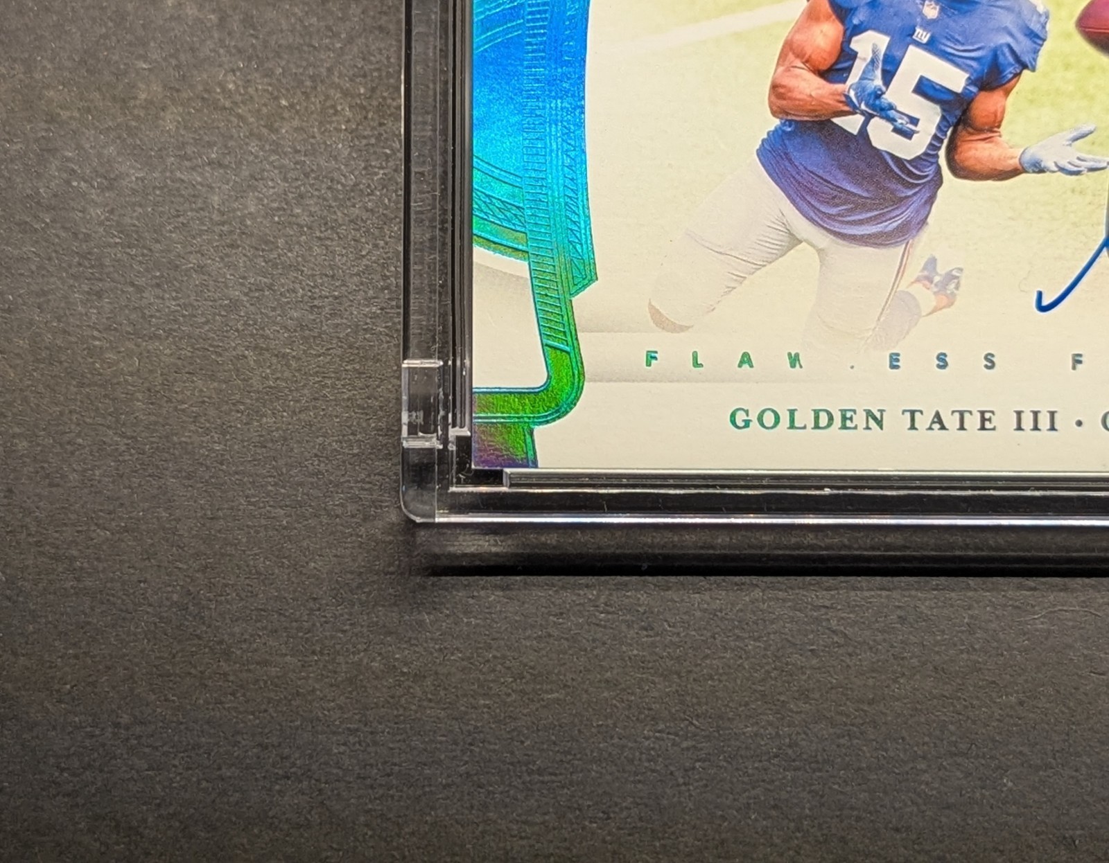GOLDEN TATE 1/1 Auto 2020 Flawless Flyers Platinum Holo Foil SSP view 4