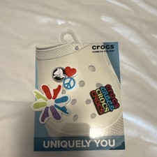Crocs Uniquely You Shoe Charms Heart Peace Multicolor Fun Accessory