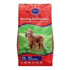 Alpha Working Maintenance Beef Dry Dog Food - 15kg 2.18 per kilo