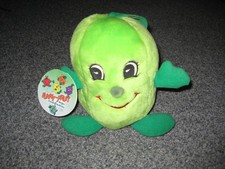 Plüco Funny Fruits, Vintage Plüsch Kiwi Plüschfigur 15cm neu selten!