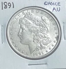 1891 MORGAN SILVER DOLLAR ~ AU ~NICE COIN~