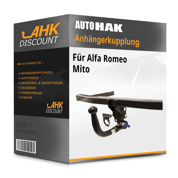 FüR Alfa Romeo Mito 09.2008-Jetzt Auto Hak AnhäNgerkupplung Abnehmbar Ahk-image