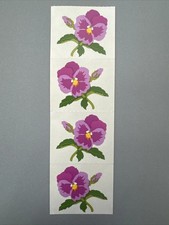 Mrs. Grossman's Stickers  FLOWERS PURPLE PANSY  Retired  94 Creative Memories