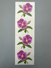 Mrs. Grossman's Stickers | FLOWERS PURPLE PANSY | Retired ‘94 Creative Memories