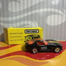 1997 Matchbox Hersheypark Convention Dodge Viper Gts Black Goodyear Tires Boxed