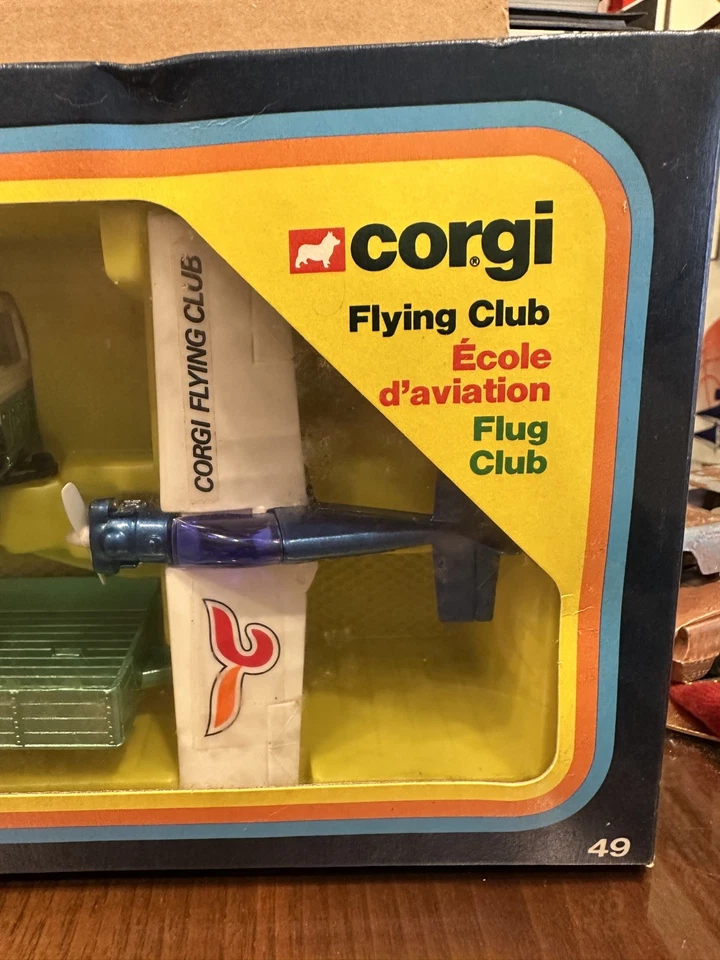 Corgi 'Flying Club' Jeep CJ-5 with Bluebird Plane and Trailer Green Diecast NIB  - Image 2 of 4