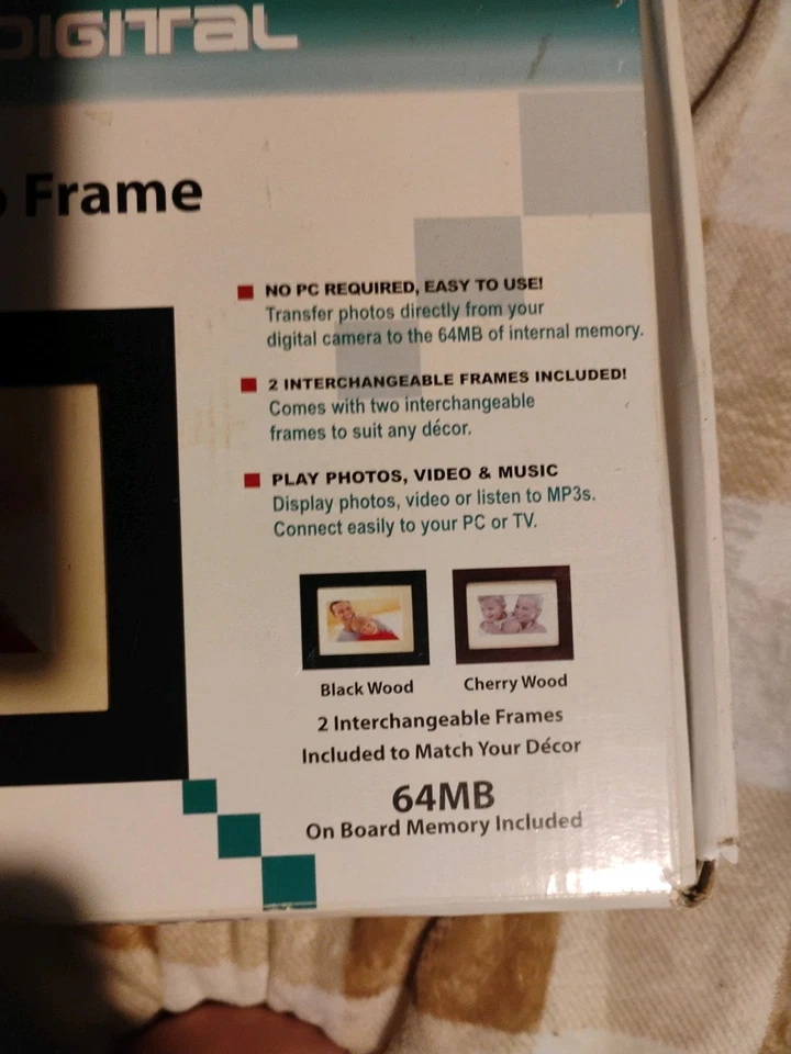 Pandigital Digital Photo Frame with Remote Control Untested As-Is - Image 2 of 4