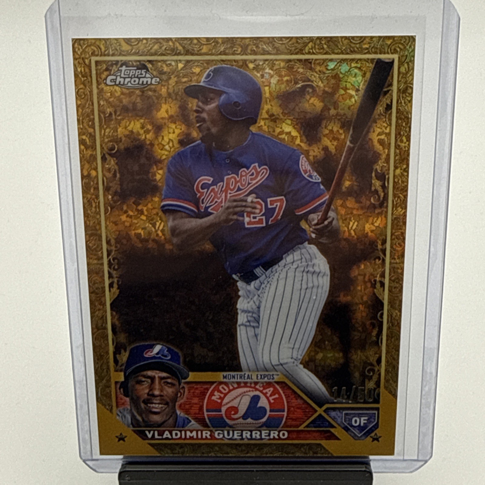 2023 Topps Gilded Collection Vladimir Guerrero #140 Gold Mini-Diamond Etch /50