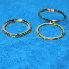 2 Circular Hinge for Round Boxes 2-1/4" Diameter Gold Cast Metal Craft Supplies