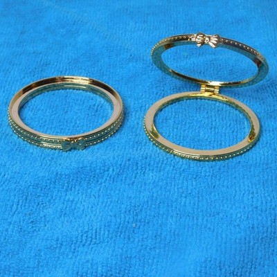 2 Circular Hinge for Round Boxes 2-1/4'' Diameter Gold Cast Metal Craft Supplies