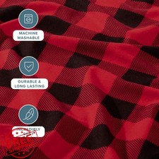 Bare Home Buffalo Plaid Cal King Flannel Sheet Set