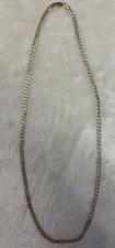 14K Two-Tone Gold Silver Cuban Link Chain Necklace Lobster Clasp, 24