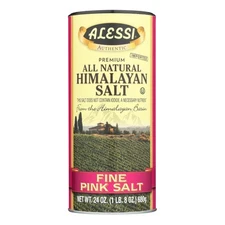 Alessi Himalayan Pink Salt 24oz Shaker Gourmet Cooking Salt Gluten Free
