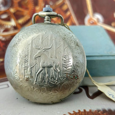 Vintage Pocket Watch USSR RAKETA Quartz 2356 SU VERY RARE SOVIET Wristwatch