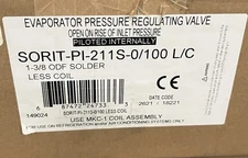 Parker SORIT-PI-211S-0/100 L/C LESS COIL Pressure Regulating Valve - Evaporator