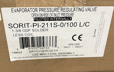#ad #ad Parker SORIT PI 211S 0 100 L C LESS COIL Pressure Regulating Valve Evaporator $559.99