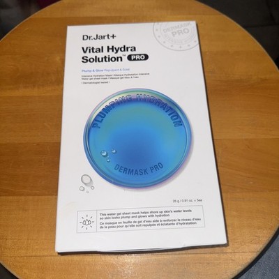 Dr.Jart+ Dermask Vital Hydra Solution Plump & Glow Face Mas  5 PACK SEALED +GIFT