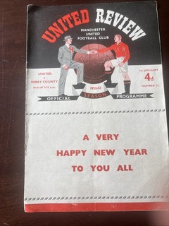 Manchester United v Derby 52/3 Programme