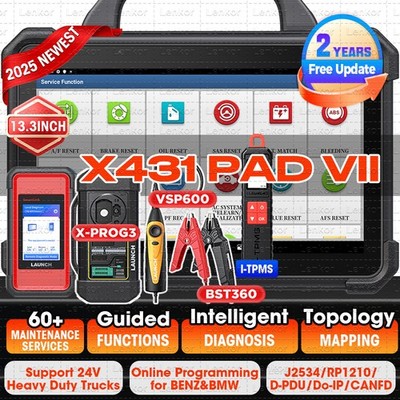 LAUNCH X431 PAD VII ELITE PAD 7 PRO Diagnostic Scanner Key Programming Coding