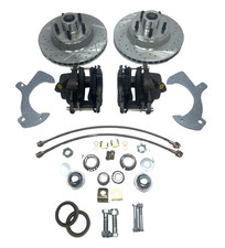 1957 - 1968 Ford Full Size Galaxie Front Disc Brake Conversion Drilled Slotted 1957 - 1968 Ford Full Size Galaxie Front Disc Brake Conversion Drilled Slotted