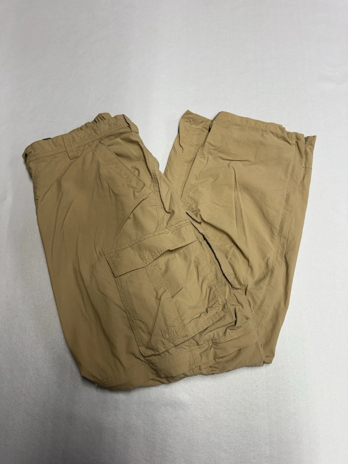 REI Pants Mens 30L Large Lightweight Straight Leg Outdoors Zip Off Legs Hiking