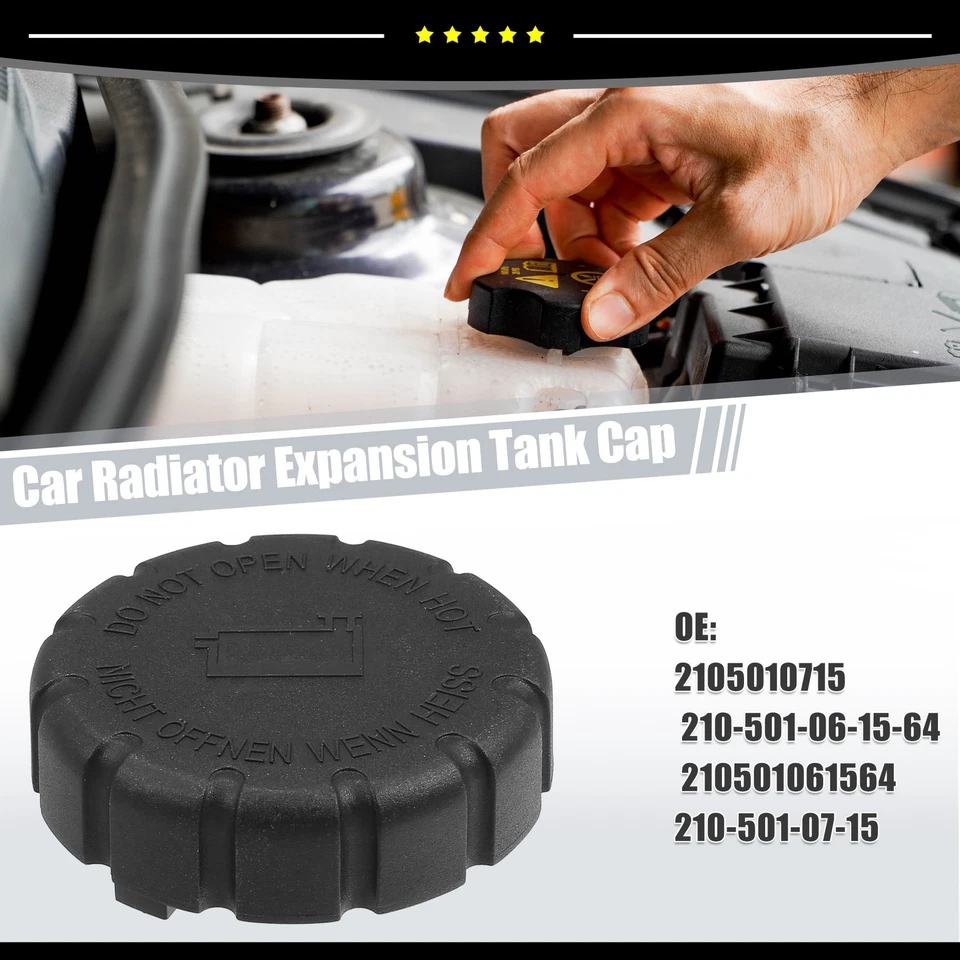 Piece of 1 Car Radiator Coolant Reservoir Expansion Tank Cap Fit for Benz SL - Image 2 of 4