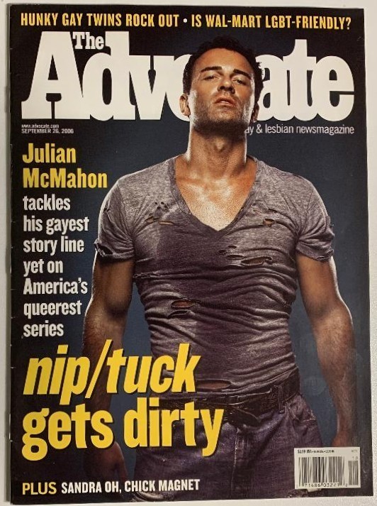 ADVOCATE MAGAZINE 9-26-2006 -  Julian McMahon of "Nip/Tuck"