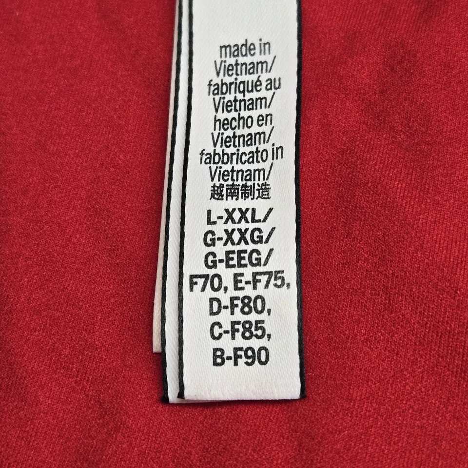 Victoria's Secret Women Bra L - XXL Red Bralette Wireless Wide Strap - Image 4 of 4