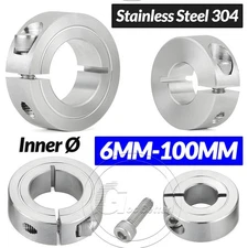 Stainless Steel 304 Clamp Collar Single Split 6mm-100mm Shaft Collar Clamp Type
