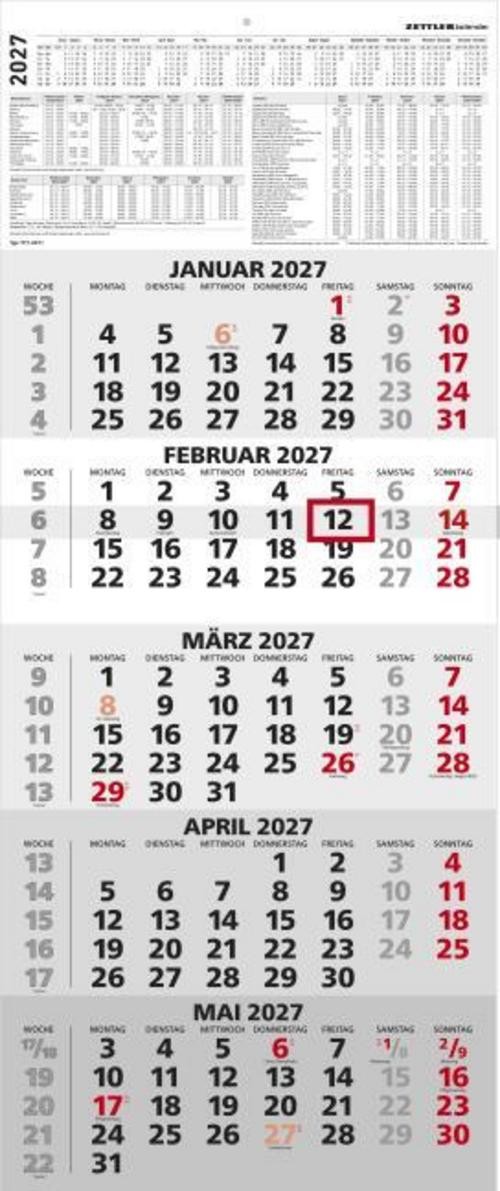 5-Monatskalender 2027 Neumann Verlage GmbH & Co KG