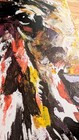 Original Bold Animal 11x14 Signed Abstract Acrylic Canvas Painting Art A172 — photo 3
