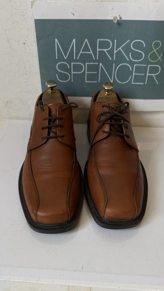 Marks & Spencer Air Flex Leather Shoes Size UK 7 EU 41 * - Image 2 of 4