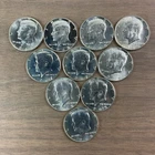 Lot Of Ten (10) 1965 - 1970 Kennedy Half Dollars 40 Percent Silver