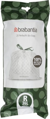 brabantia Perfectfit Beutel 36 L (R) 20 Stück Pro Rolle Müllbeutel W Farbe White