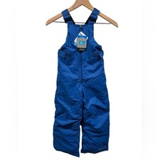 NEW Columbia Boys XS Blue Snowslope II Bibs Winter Ski Pants Snowboard Snowsuit