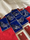 6 Mikasa Hanging OrnamentsClear Crystal Dove Joyous Collection made in Germany — photo 1