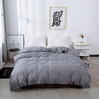 Bed Sheet Set Solid Color Bedding 3 Piece Comforter Set Made Of